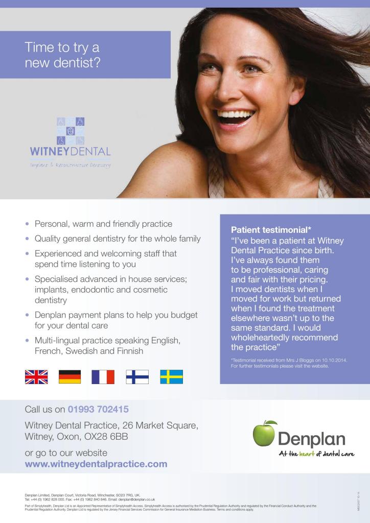 Witney Dental flyer